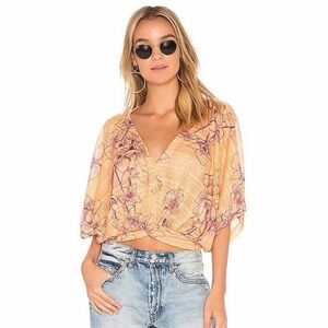 Free People "One Dance" floral top